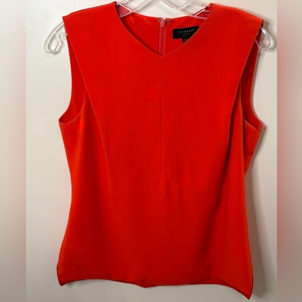 Ted Baker Vibrant Red Sleeveless Blouse